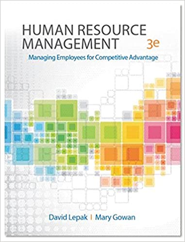 Human Resource Management: Managing Employees for Competitive Advantage (3rd Edition) - Image pdf with ocr